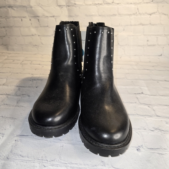 Universal Thread Black Studded Ankle Boots - Picture 2 of 8